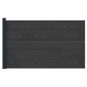 PANEL OGRODZENIOWY WPC I ALUMINIUM CZARNY 175X105CM