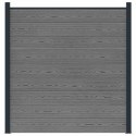 PANEL OGRODZENIOWY WPC I ALUMINIUM SZARY 180X186CM