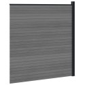 PANEL OGRODZENIOWY WPC I ALUMINIUM SZARY 175X186CM