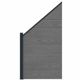 PANEL OGRODZENIOWY WPC I ALUMINIUM SZARY 95X180CM