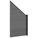PANEL OGRODZENIOWY WPC I ALUMINIUM SZARY 95X180CM