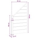 PANEL OGRODZENIOWY WPC I ALUMINIUM SZARY 95X180CM