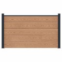 PANEL OGRODZENIOWY WPC I ALUMINIUM BRĄZOWY 180X105CM