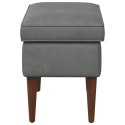 VidaXL Stołek na Stopy ciemnoszary 55 x 35 x 41 cm Welur