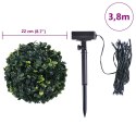 VidaXL Sztuczne kule bukszpanowe z diodami LED 2 szt. Zielone 22 cm