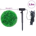 VidaXL Sztuczne kule bukszpanowe z diodami LED 2 szt. Zielone 22 cm