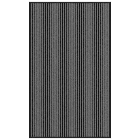VidaXL Wycieraczka Paski Czarno-Szare 90x150 cm