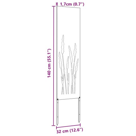 EKRAN ZAPEWNIAJĄCY PRYWATNOŚĆ W OGRODZIE BIAŁY 32X1,7X140CM