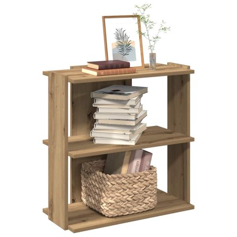 VidaXL Regał 3-poziomowy Artisan Oak 60x30x60 cm Drewno klejone
