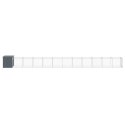 BUDA DLA PSA Z WYBIEGIEM ANTRACYTOWA 110X1221X110CM STAL
