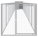 BUDA DLA PSA Z WYBIEGIEM JASNOSZARA 110X1017X110CM STAL
