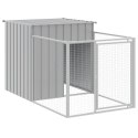BUDA DLA PSA Z WYBIEGIEM JASNOSZARA 110X1017X110CM STAL