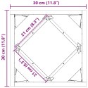 DONICA 2 SZT. ZIELONY OLIWKOWY 30 X 30 X 30 CM STAL