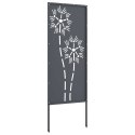 EKRAN ZAPEWNIAJĄCY PRYWATNOŚĆ W OGRODZIE ANTRACYT 50X1,7X140CM