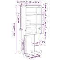 VidaXL Komoda Stara Drewno 70x35x180 cm Drewno klejone