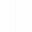 VidaXL Drzwi przesuwne, czarne, 76x205 cm, szkło hartowane, aluminium