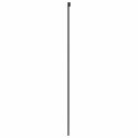 VidaXL Drzwi przesuwne, czarne, 90x205 cm, szkło hartowane, aluminium