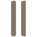 VidaXL Zagłówek uszak, taupe, 83x16x118/128 cm, tkanina