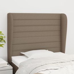 VidaXL Zagłówek uszak, taupe, 83x23x118/128 cm, tkanina