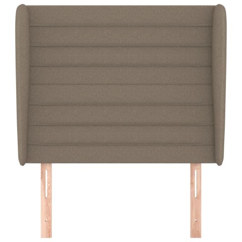 VidaXL Zagłówek uszak, taupe, 83x23x118/128 cm, tkanina