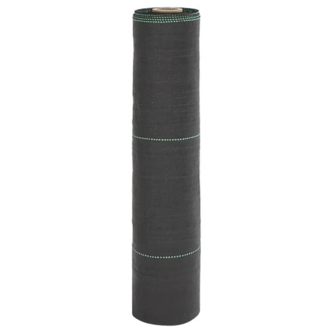 VidaXL Agrowłóknina antychwastowa, czarna, 0,5x25 m, PP