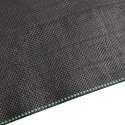 VidaXL Agrowłóknina antychwastowa, czarna, 0,5x25 m, PP