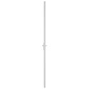 VidaXL Drzwi wewnętrzne, 76x201,5 cm, białe, matowe szkło i aluminium