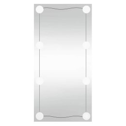VidaXL Lustro ścienne z LED, 30x60 cm, szklane, prostokątne