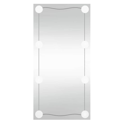 VidaXL Lustro ścienne z LED, 30x60 cm, szklane, prostokątne