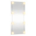 VidaXL Lustro ścienne z LED, 30x60 cm, szklane, prostokątne