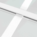 VidaXL Drzwi wewnętrzne, 93x201,5 cm, białe, szkło ESG i aluminium
