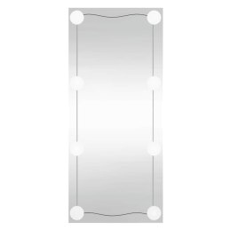 VidaXL Lustro ścienne z LED, 40x80 cm, szklane, prostokątne