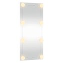 VidaXL Lustro ścienne z LED, 40x80 cm, szklane, prostokątne