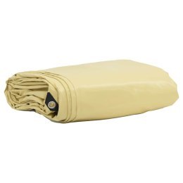 PLANDEKA PŁACHTA 650G/M² BEŻOWY 2X3M PŁÓTNO Z POWŁOKĄ PVC