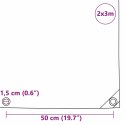 PLANDEKA PŁACHTA 650G/M² BEŻOWY 2X3M PŁÓTNO Z POWŁOKĄ PVC