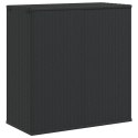 VidaXL Skrzynia na poduszki ogrodowe rattan PE 100x49x103,5 cm, czarna
