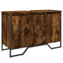 VidaXL Szafka pod umywalkę, przydymiony dąb, 91x35x60 cm