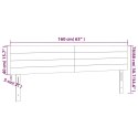 VidaXL Zagłówek do łóżka z LED, niebieski, 160x5x78/88 cm, tkanina
