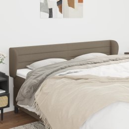 VidaXL Zagłówek uszak, taupe, 163x23x78/88 cm, tkanina