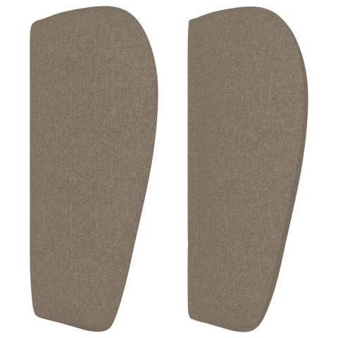 VidaXL Zagłówek uszak, taupe, 163x23x78/88 cm, tkanina