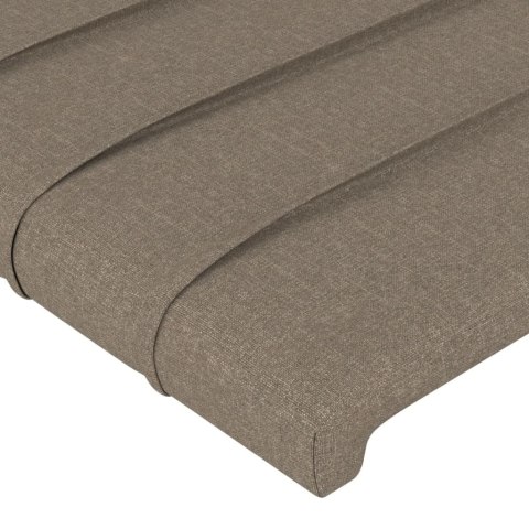 VidaXL Zagłówek uszak, taupe, 163x23x78/88 cm, tkanina
