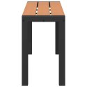 VidaXL Ławka ogrodowa Brązowy 100 x 28 x 45cm Stal
