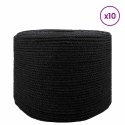 VidaXL Lina 10 pcs Czarny Bawełna