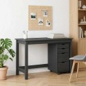VidaXL Zestaw biurka i szafki na kółkach MOSS 2 pcs Szary