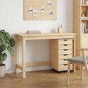 VidaXL Zestaw biurka i szafki na kółkach MOSS 2 pcs brązowy