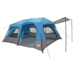 VidaXL Namiot Instant niebieski 10-osobowy Polyester 185T z powłoką PU