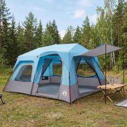VidaXL Namiot Instant niebieski 8-osobowy Polyester 185T z powłoką PU