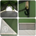 VidaXL Namiot Instant zielony 8-osobowy Polyester 185T z powłoką PU