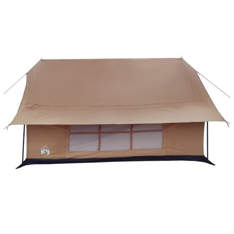 VidaXL Namiot domek brązowy 340 x 246 x 210 cm Polibawełna
