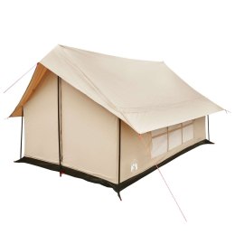 VidaXL Namiot domek kremowy 340 x 246 x 210 cm Polibawełna